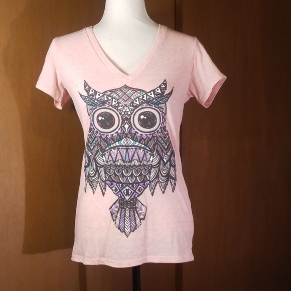 RRR Pink Owl Tee - Picture 1 of 8